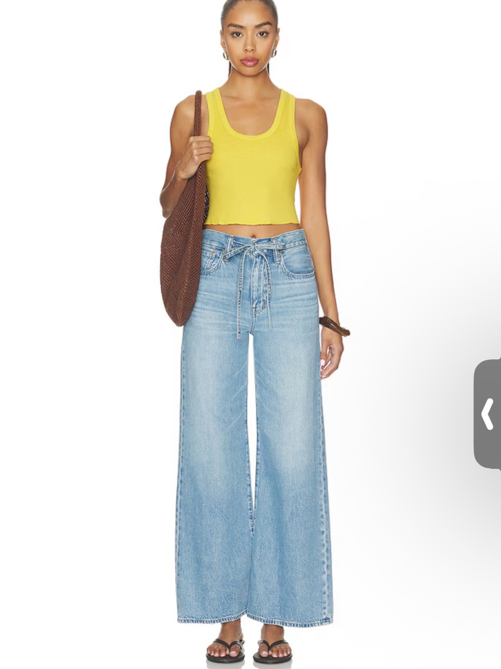 Madewell The Ultimate Wide Leg Jean in Airy Denim in Raebrook Wash